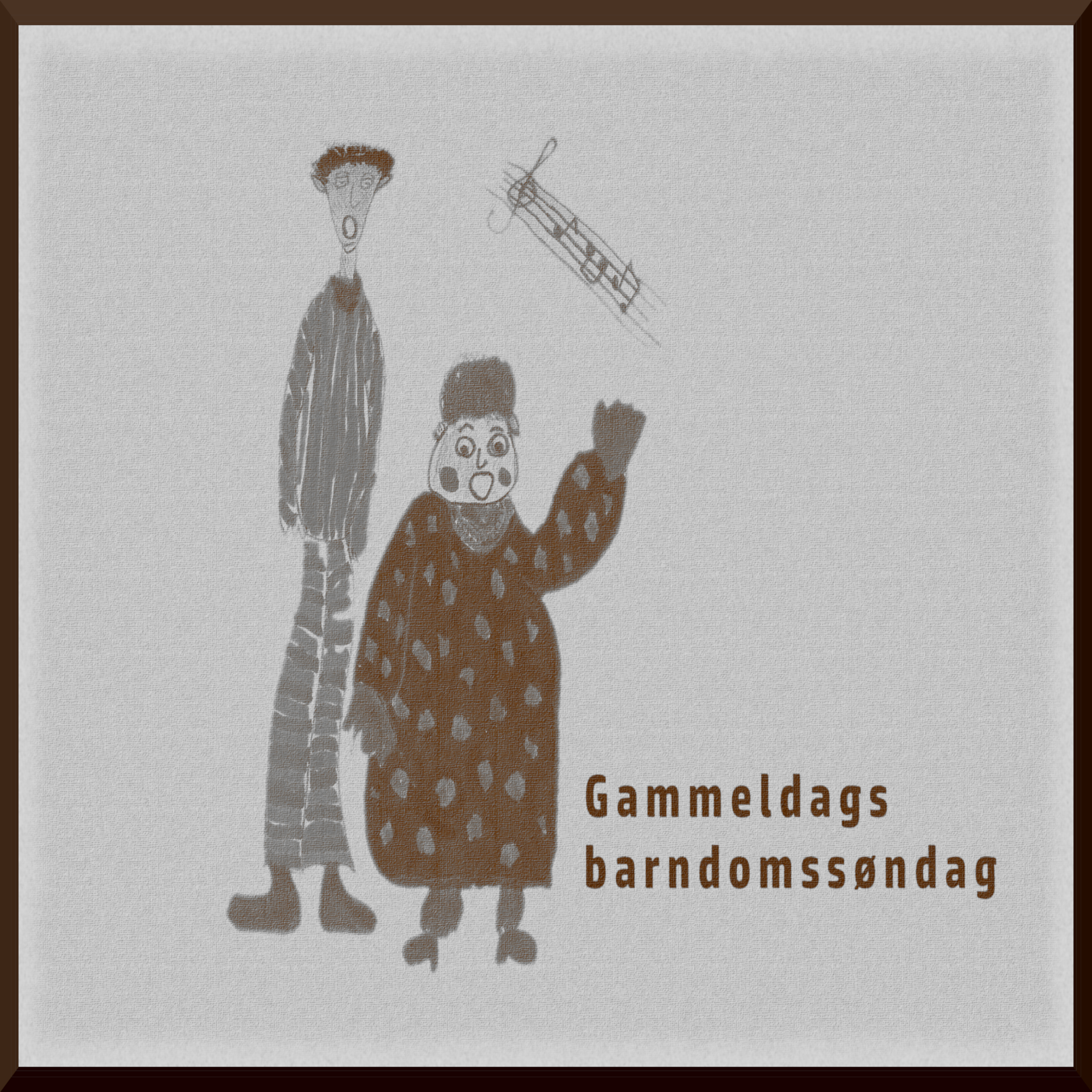 Bilde av cover til singelen Gammeldags barndomssøndag. Design ved Henriette Nilsson